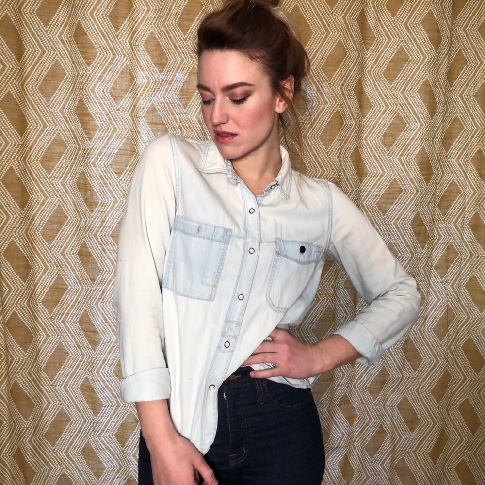 MADEWELL Denim Button Down Saltstone Wash